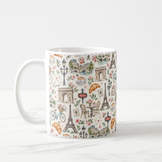 Mug Paris Icons Chic Design (Gauche)