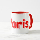 Mug "#Paris" Joli Design. Commandez dès maintenant (Devant droit)