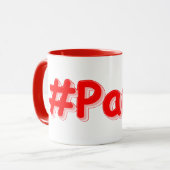 Mug "#Paris" Joli Design. Commandez dès maintenant (Devant gauche)