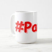 Mug "#Paris" Joli Design. Commandez dès maintenant  (Devant gauche)