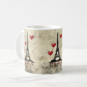 Mug Paris, la Tour Eiffel et le Parchemin des Ballons (Devant gauche)