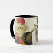 Mug Paris Parfum Rose talons et bâton à lèvres (Devant gauche)