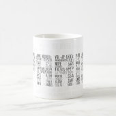 Mug Paris Quartiers Typographique Word Art (Centre)