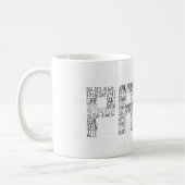 Mug Paris Quartiers Typographique Word Art (Gauche)
