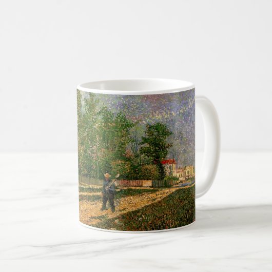 Mug Paris Road avec Paysan par Vincent van Gogh (Devant droit)
