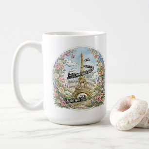 Mug Paris romantique, Tour Eiffel, Art français
