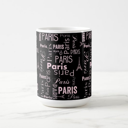 Mug Paris rose et noir (Centre)