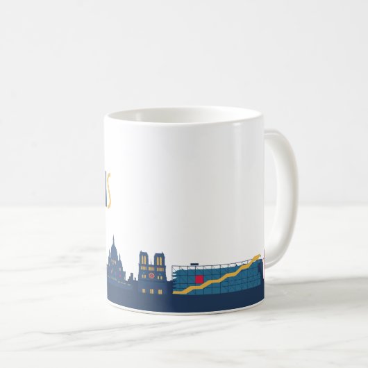 Mug Paris Skyline (Devant droit)