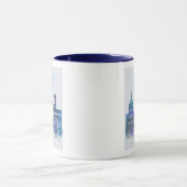 Mug Paris Skyline - Aquarelle bleu (Centre)