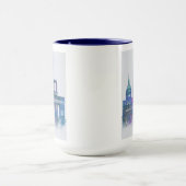 Mug Paris Skyline - Aquarelle bleu (Centre)