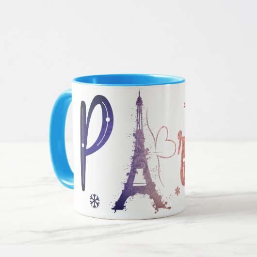 Mug paris souvenir (Devant gauche)