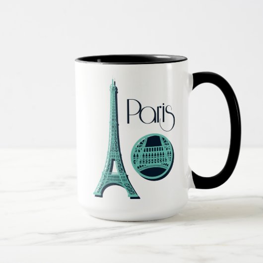 Mug Paris Teal (Droite)