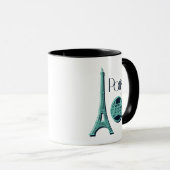 Mug Paris Teal (Devant droit)