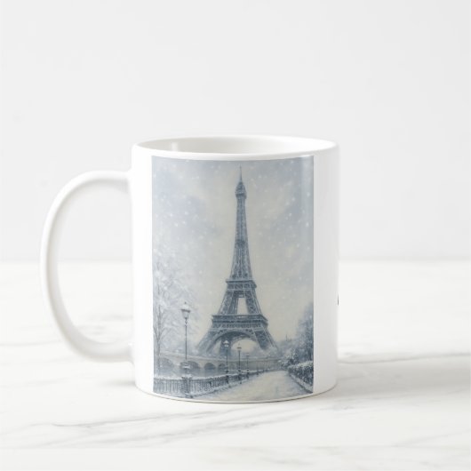 Mug Paris Tour Eiffel en hiver (Gauche)