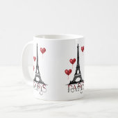 Mug Paris, Tour Eiffel et Ballons rouges (Devant gauche)
