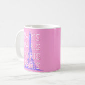 Mug Paris Travel Art, Travel Art, Rose (Devant gauche)