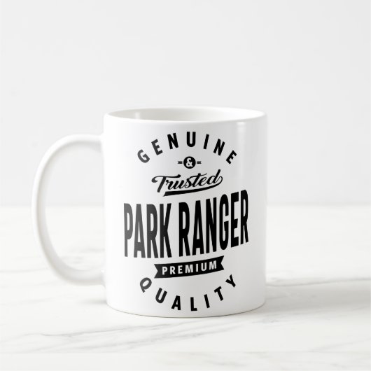 Mug Park Ranger Cadeau Funny Titre de l'emploi Profess (Gauche)