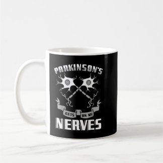Mug Parkinsons Nerves Désordre dégénératif Gris Ribbo