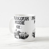 Mug Parkour Course Libre Traceur Vintage Mode Parkour (Devant gauche)