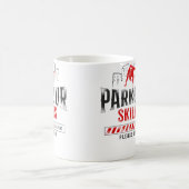 Mug Parkour Free Running Traceur Vintage Compétence Pa (Centre)