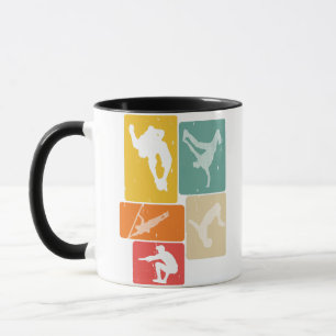 Mug Parkour Freerunner Traceur Retro Freerunning