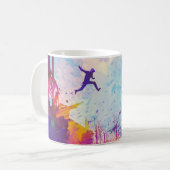 Mug Parkour Urban Free Runling Freestyling Art Moderne (Devant gauche)