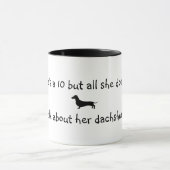Mug Parle de son teckel (Centre)