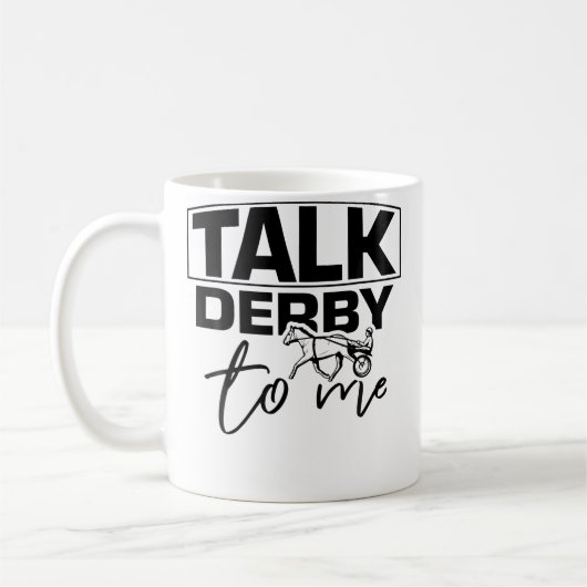 Mug Parle Derby à Moi Drôle De Cavalier De Course De C (Gauche)
