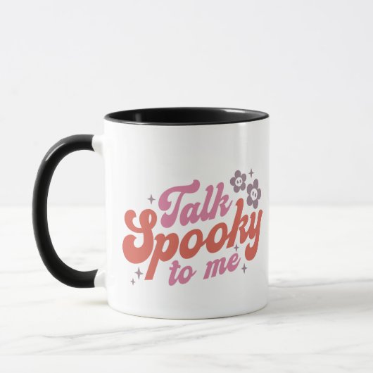 Mug Parle Éffrayant pour moi White Halloween (Gauche)