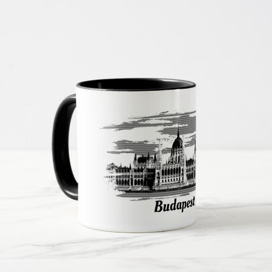 Mug Parlement Budapest Hongrie Cadeaux (Devant gauche)