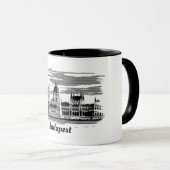 Mug Parlement Budapest Hongrie Cadeaux (Devant droit)