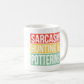Mug Parler 3 Langues Sarcasme Chasse Et Poterie Chasse (Devant droit)
