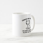 Mug Parler À Mon Chat (Devant droit)