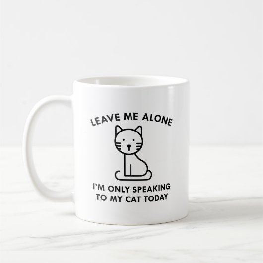 Mug Parler À Mon Chat (Gauche)