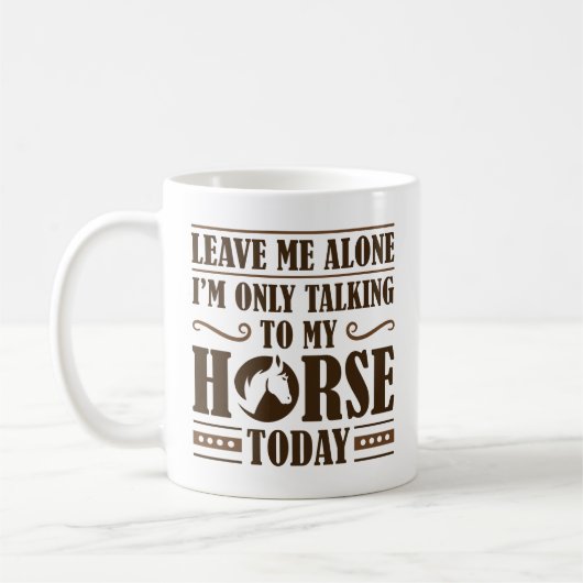Mug Parler À Mon Cheval (Gauche)