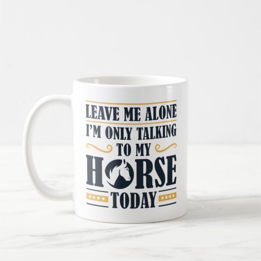 Mug Parler À Mon Cheval (Gauche)