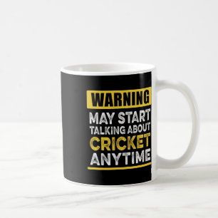 Mug Parler de cricket à tout moment Funny Joueur de cr