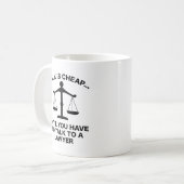 Mug Parler est bon marché (Devant gauche)