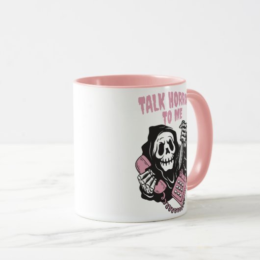 MUG PARLER HORREUR À MOI GRIM REAPER TÉLÉPHONE (Devant droit)