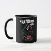 MUG PARLER HORREUR À MOI GRIM REAPER TÉLÉPHONE ROUGE (Gauche)