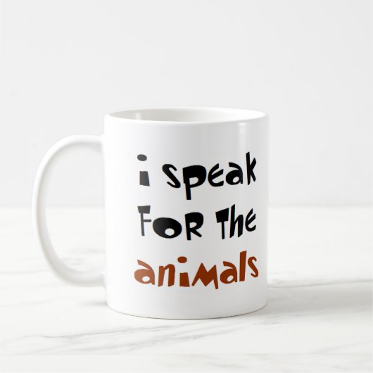Mug parler pour les animaux (Gauche)