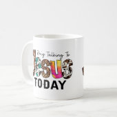 Mug Parler seulement à Jésus aujourd'hui (Devant gauche)