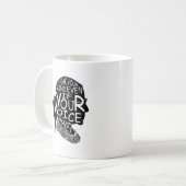 Mug Parlez Dans Votre Esprit Même Si Votre Voix Tire D (Devant gauche)