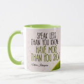 Mug Parlez moins que vous ne savez par William Shakesp (Gauche)