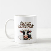 Mug Parlez-Vous À Moi? Vache Drôle (Gauche)