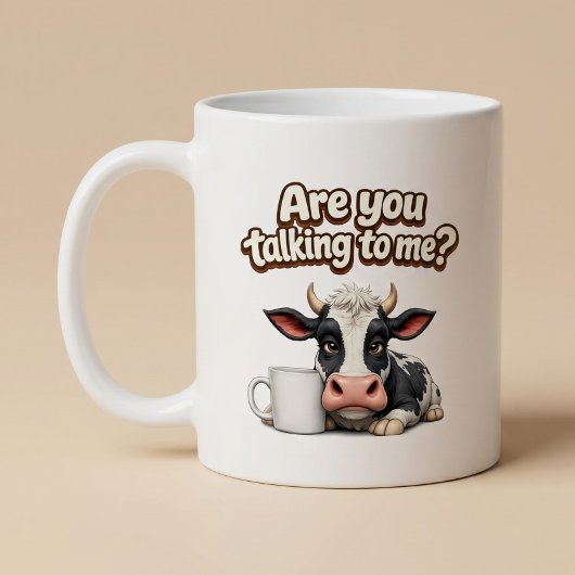 Mug Parlez-Vous À Moi? Vache Drôle