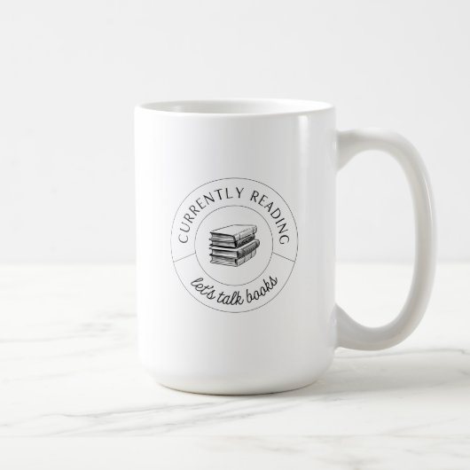 Mug Parlons de livres en noir (Droite)