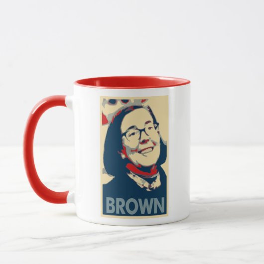 Mug Parodie politique d'affiche Brown de Kate (Gauche)