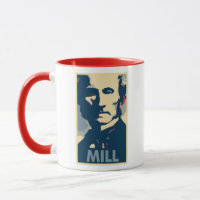 Parodie politique d'affiche de John Stuart Mill