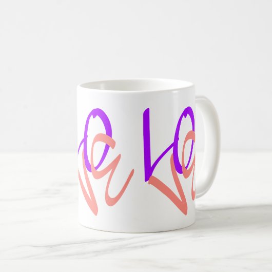 Mug Parole d'amour (Devant droit)